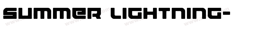 Summer Lightning字体转换